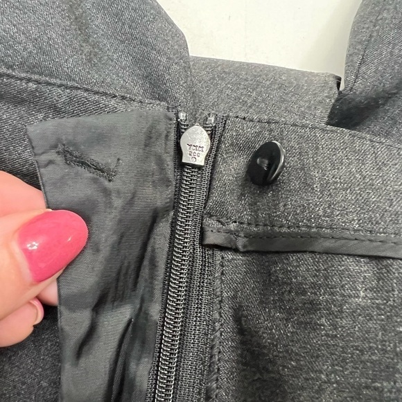 Lafayette 148 Straight Leg Gray Wool Slacks - Picture 5 of 8